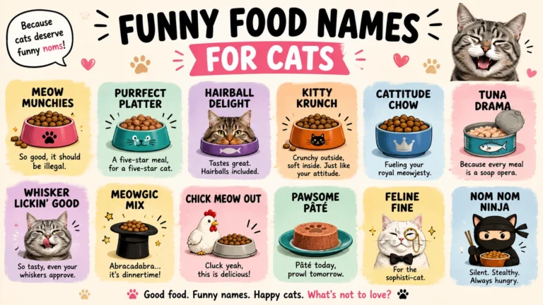 Funny Food Names For Cats