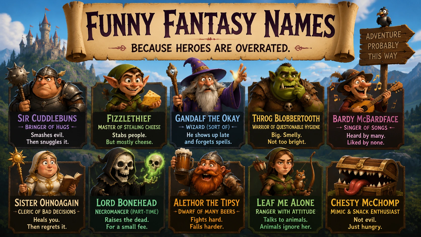 Funny Fantasy Names