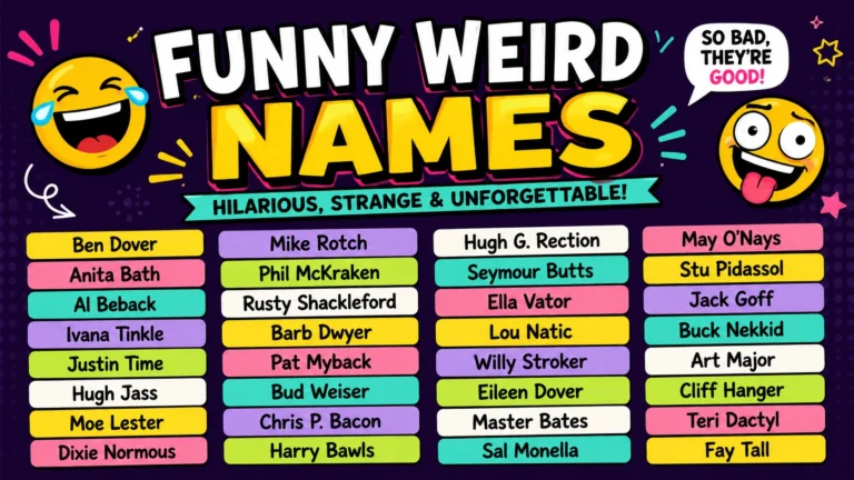 Funny Weird Names