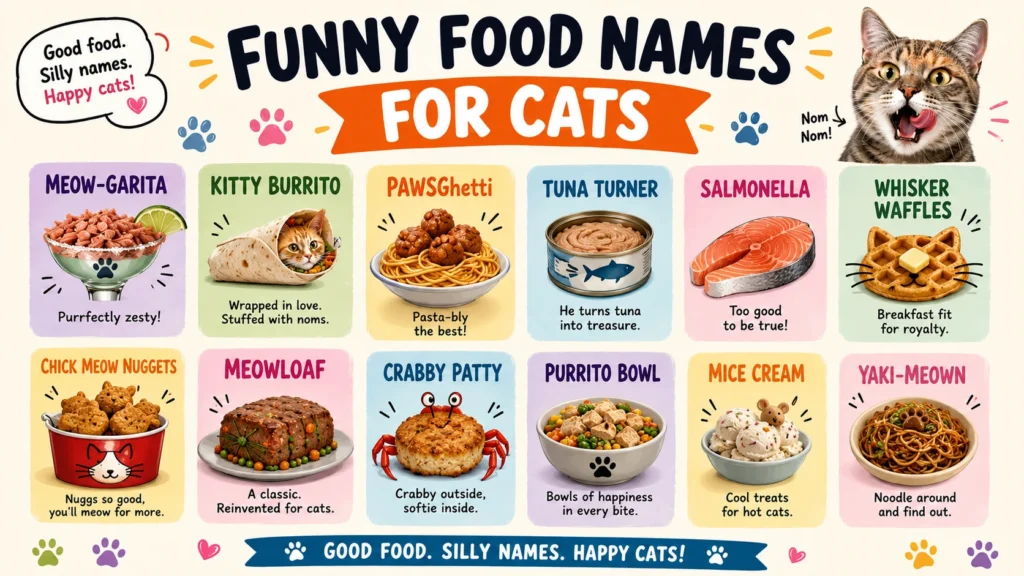 Funny Food Names For Cats