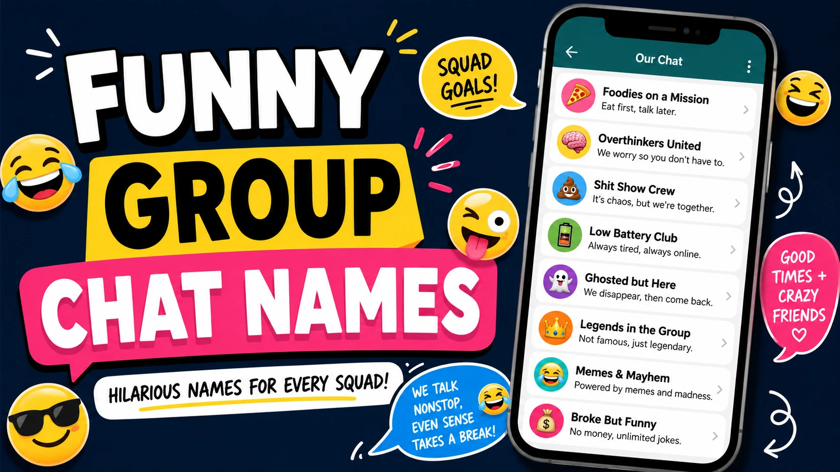 Funny Group Chat Names