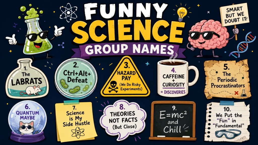 Funny Science Group Names