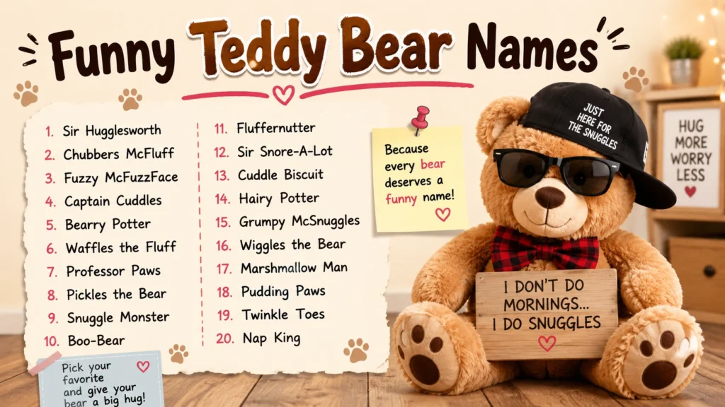 Funny Teddy Bear Names