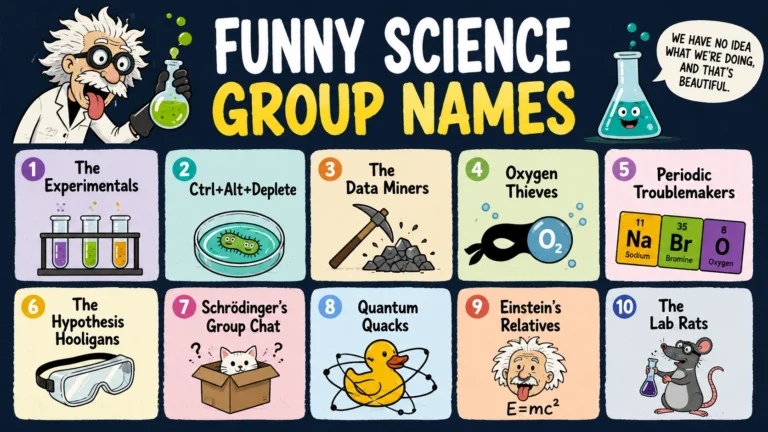 Funny Science Group Names
