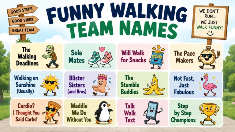 Funny Walking Team Names